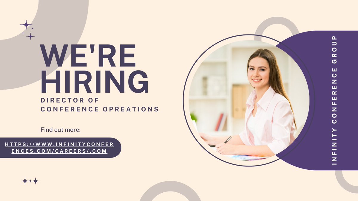 InfinityConfGro's tweet image. Exciting opportunity alert! We are hiring a Director of Conference Operations! If you're a pro at managing teams, executing high-impact events, and love strategic planning, this could be your dream role! Apply now! #jobopening #conferenceoperations loom.ly/5uSj2Og