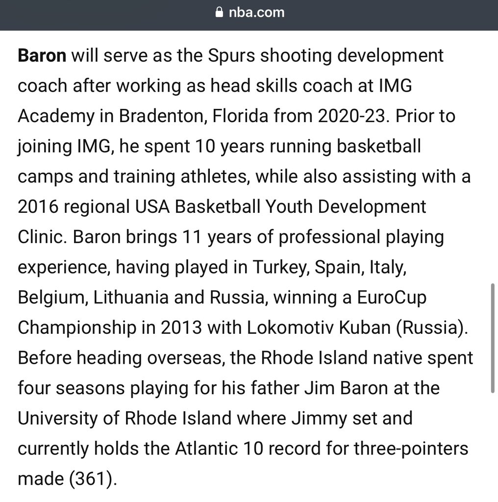 Billy Baron tweet media