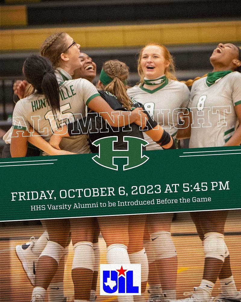Huntsville Volleyball invites you to Alumni Night this Friday. If you are a HHS Varsity Volleyball Alum, please fill out this form.
forms.gle/zhTtETLcsodpio…
