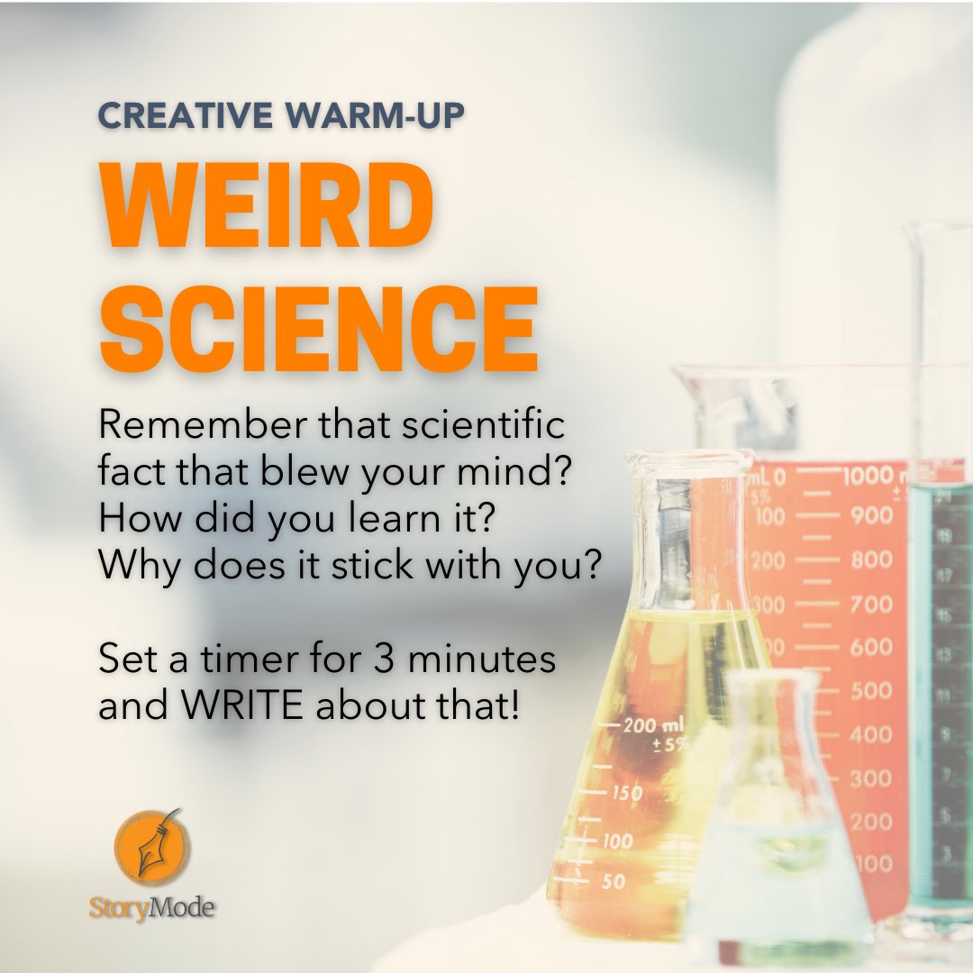 instorymode's tweet image. Remember that scientific fact that blew your mind? Where did you pick that up? Who shared it with you, and why do you remember it now? Set a timer for 3 minutes and WRITE about it. #RefuseToBeBoring #GetInStoryMode #creativewarmup instorymode.com/circle-solo/