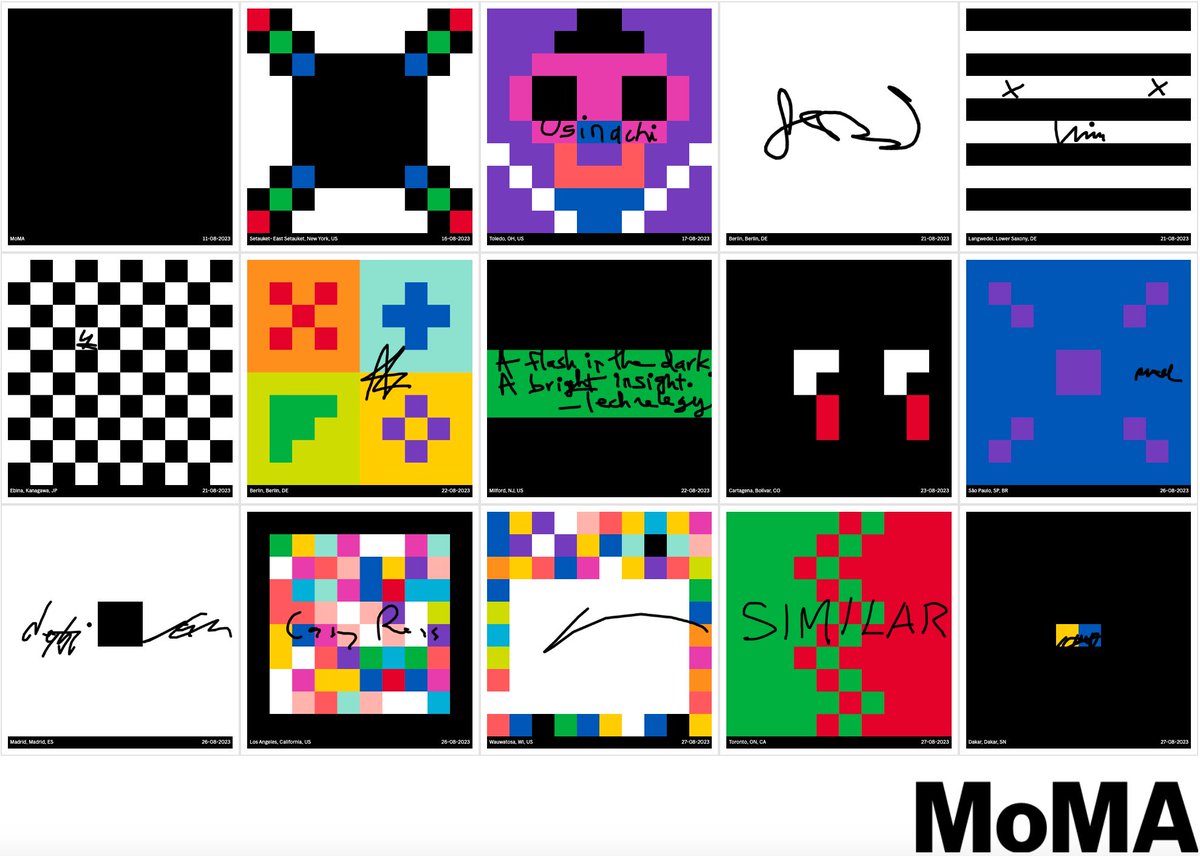 objkt.com (@objktcom) on Twitter photo <a href="/MuseumModernArt/">MoMA The Museum of Modern Art</a> @AutonomyWallet <a href="/dmitricherniak/">Dmitri Cherniak</a> <a href="/lovidlovid/">LoVid🫂📼 now at Nantes Museum of Art | TMA | Heft</a> <a href="/REAS/">Casey REAS</a> <a href="/LindaDouniaR/">Linda Dounia</a> <a href="/isthisanart_/">Sarah Friend</a> <a href="/kimasendorf/">KiM ASENDORF</a> <a href="/ix_shells/">Ix Shells ( ••)</a> <a href="/osinachiart/">Osinachi 🎨</a> <a href="/operator_______/">Operator</a> <a href="/sashastiles/">Sasha Stiles | AI alter ego Technelegy ✍️🤖</a> <a href="/annaluciacodes/">Anna Lucia</a> Peter Burr <a href="/petereburr/">peter burr</a>. Darkkhaki-Mipmap-Embossing.
Prompt: “BLINDNESS”
objkt.com/asset/moma-pos… <a href="/MuseumModernArt/">MoMA The Museum of Modern Art</a> @AutonomyWallet <a href="/dmitricherniak/">Dmitri Cherniak</a> <a href="/lovidlovid/">LoVid🫂📼 now at Nantes Museum of Art | TMA | Heft</a> <a href="/REAS/">Casey REAS</a> <a href="/LindaDouniaR/">Linda Dounia</a> <a href="/isthisanart_/">Sarah Friend</a> <a href="/kimasendorf/">KiM ASENDORF</a> <a href="/ix_shells/">Ix Shells ( ••)</a> <a href="/osinachiart/">Osinachi 🎨</a> <a href="/operator_______/">Operator</a> <a href="/sashastiles/">Sasha Stiles | AI alter ego Technelegy ✍️🤖</a> <a href="/annaluciacodes/">Anna Lucia</a> Peter Burr <a href="/petereburr/">peter burr</a>. Darkkhaki-Mipmap-Embossing.
Prompt: “BLINDNESS”
objkt.com/asset/moma-pos…
