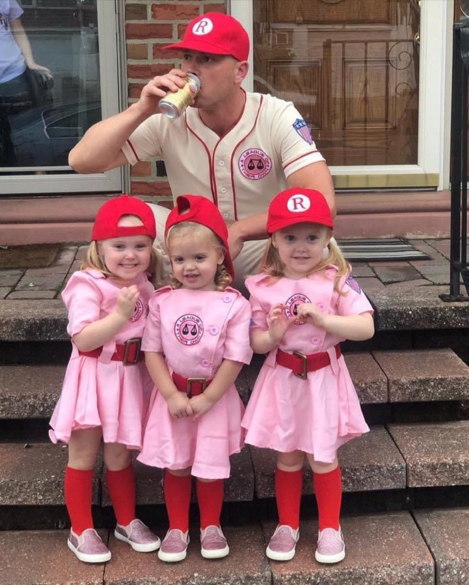 Best girl dad Halloween costume ever. Or maybe it wasn’t Halloween in which case even more respect.