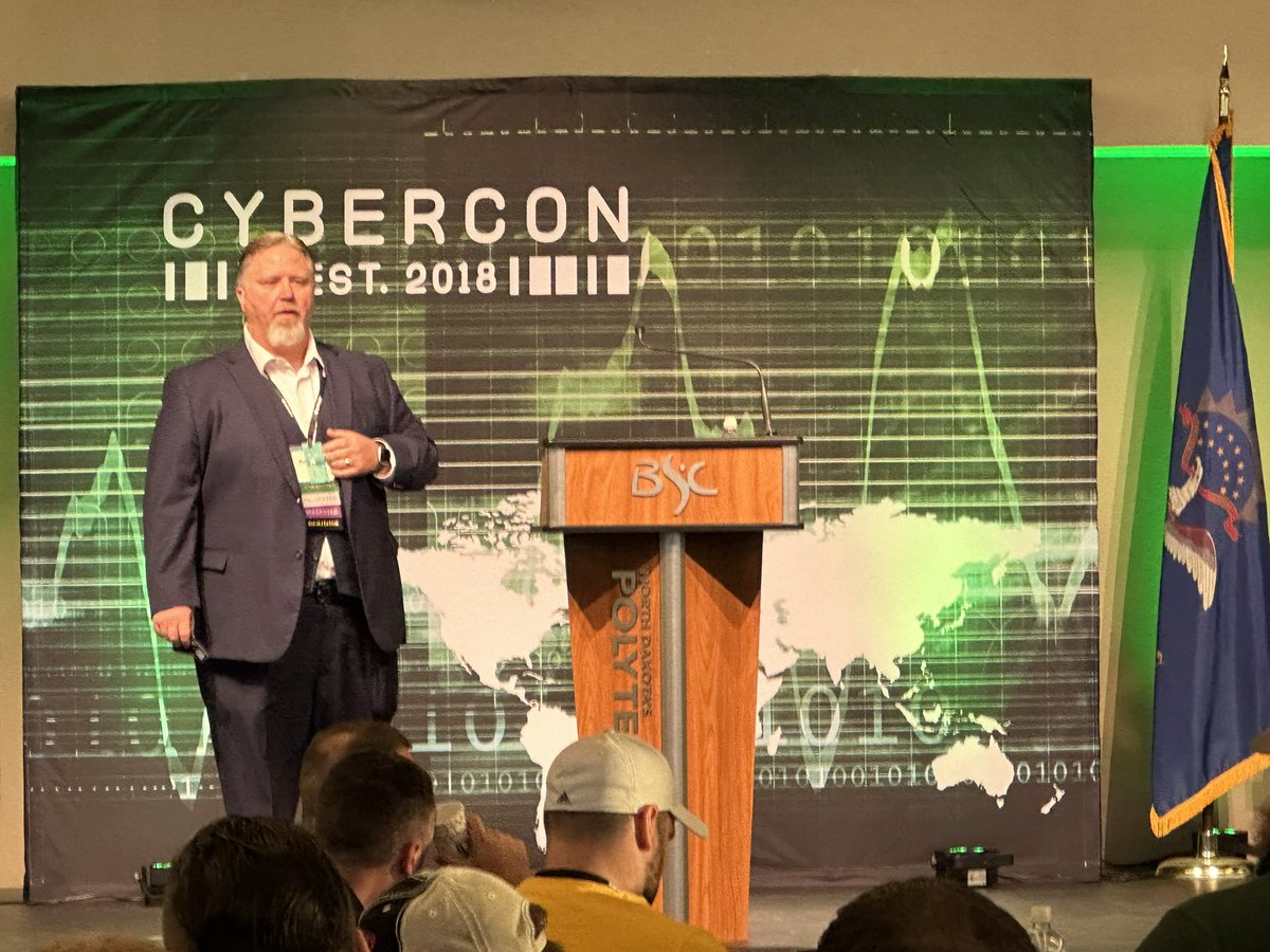 Kicking off day 2 of #cybercon2023 with Troy Walker and Tony Aukland! Dave Bittner is on the main stage next. @NorthDakotaIT @Bismarck_State #cybersecurity