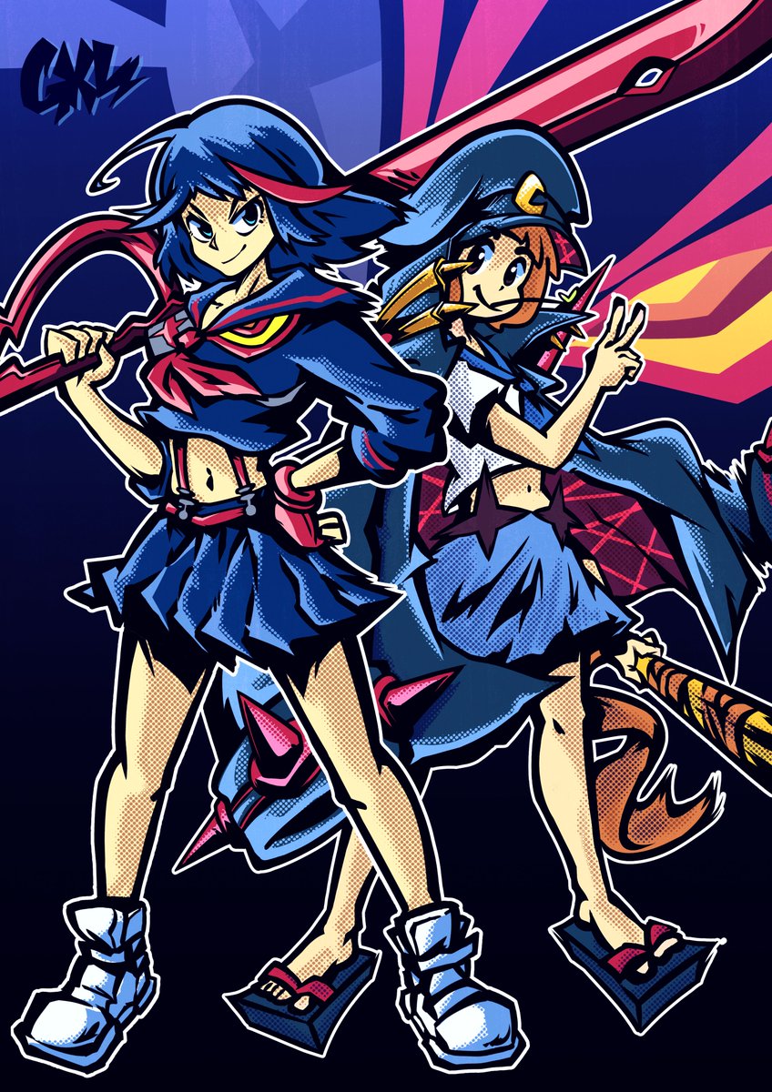 GXLpics's tweet photo. 10TH ANNIVERSARY!! 🎉✂️⚡
#KilllaKill #Trigger #キルラキル https://t.co/ugdI3oxMdz
