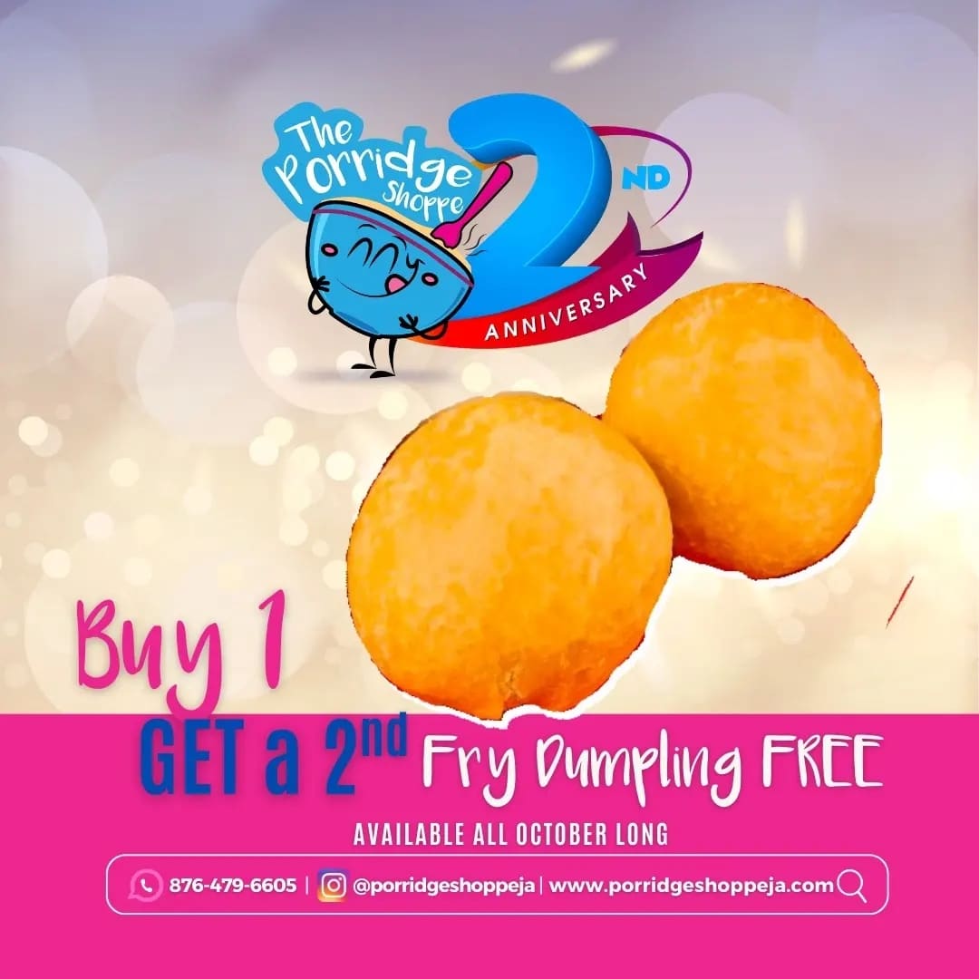 porridgeshoppe's tweet photo. Yes it's true, you're seeing two!!
Buy 1 Get 2 - pay for 1 Fritters and get another free... all month long!!
We are celebrating our 2nd anniversary with your 2nd Fritters or Fry Dumpling for free ππππΎ
#1PorridgeShoppe #SaltfishFritters #frydumpling #breakfastspot https://t.co/o3WYd04oFf