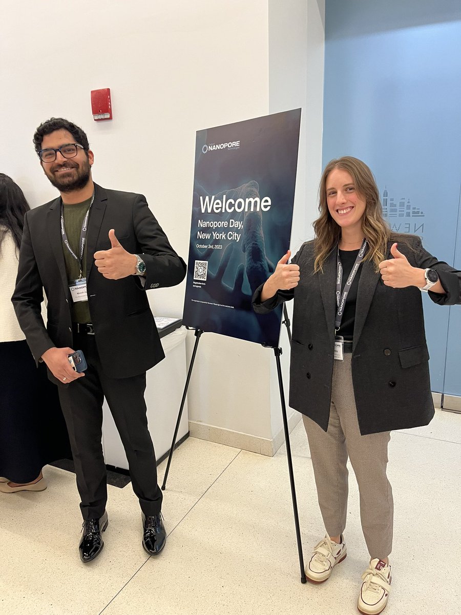 always a pleasure to share what we’re up to at the VGL with @niveshjain1 ! thank you @nanopore for inviting us 🤠#NanoporeDayNYC2033