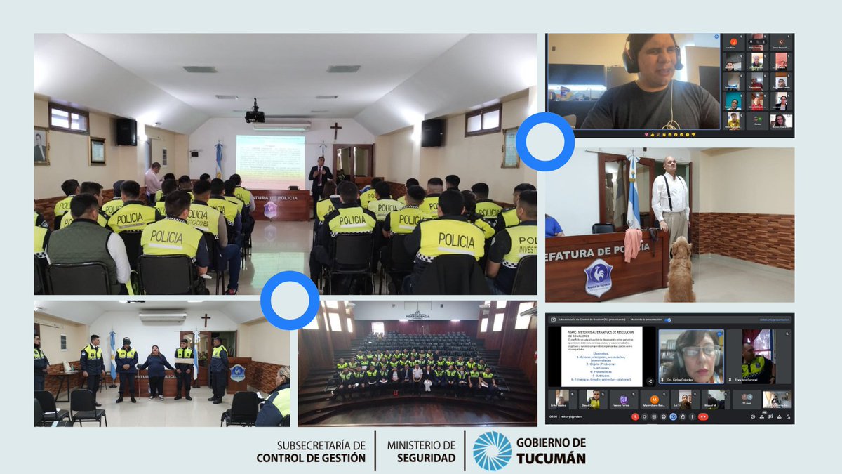 direccion_cdg's tweet photo. 📚Plan de Formación Profesional
Cerramos las capacitaciones del mes de Septiembre pertenecientes al@MinSegTuc  
Con la asistencia total de 505 alumnos: 190@subsec_cdg, 91Esc. de Subofic. 219 Esc. Superior@PoliciadeTucum1
y 5de Nación formando parte de manera virtual y presencial. https://t.co/a3o3gflOnG