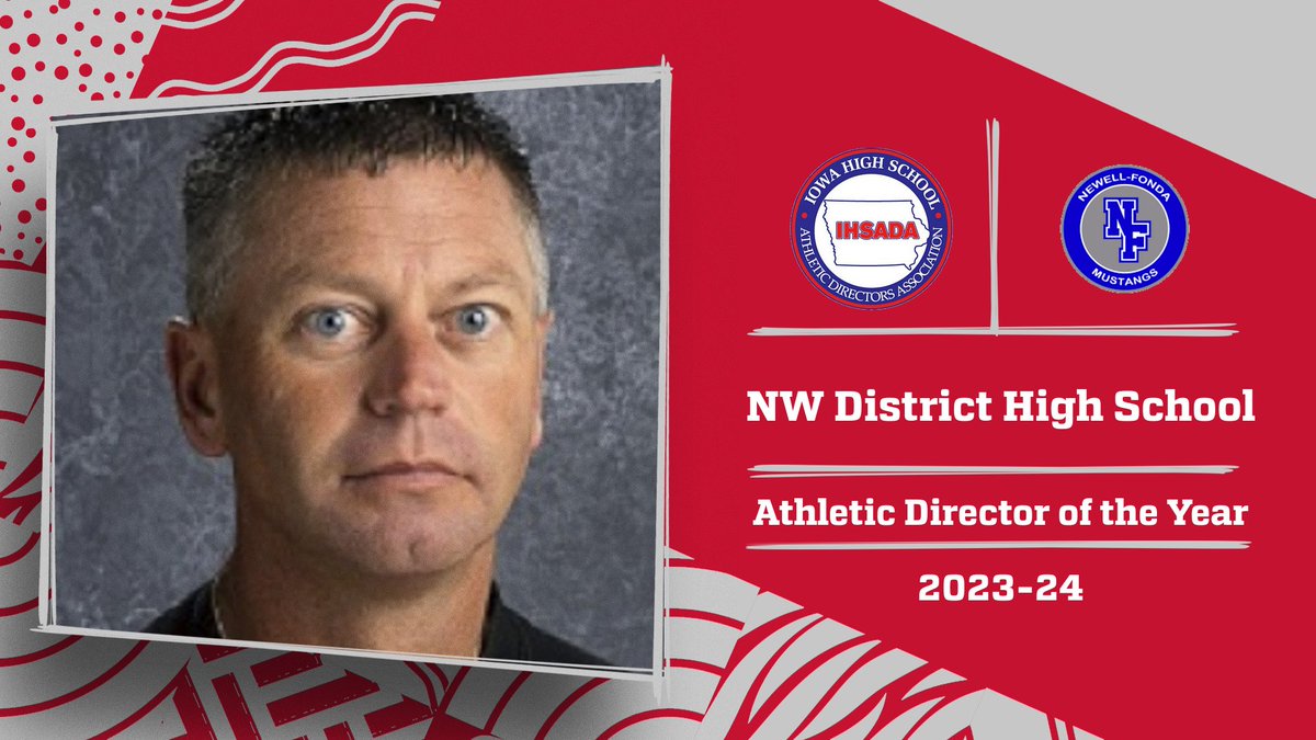 Congratulations to Newell-Fonda Athletic Director, Brian Wilken, on being named the 2023-24 Northwest District High School Athletic Director of the Year!
<a href="/NFMustangs/">N-F Schools</a>