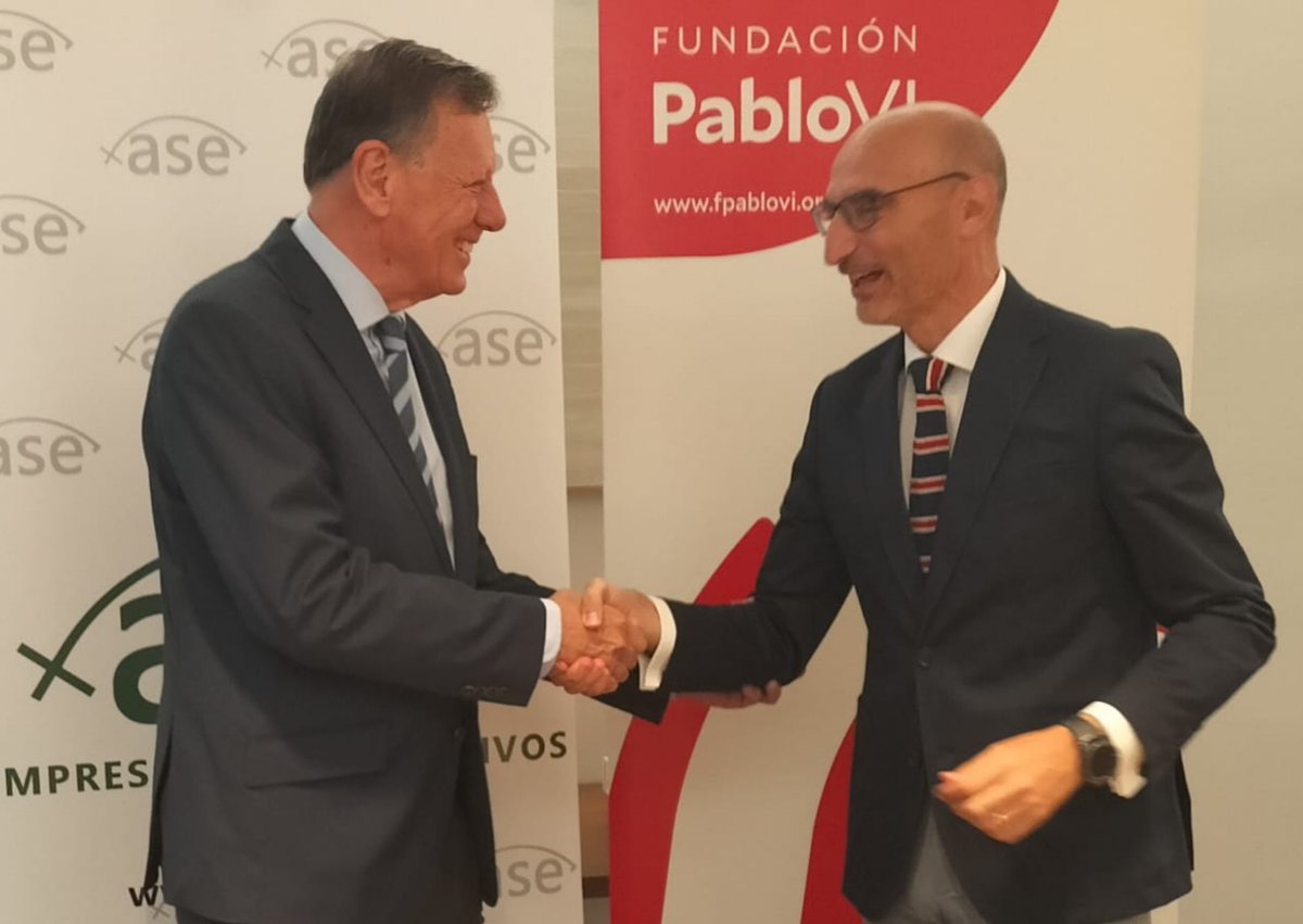 #ASE y la Fundación Pablo VI aunarán esfuerzos para difundir la Doctrina Social de la Iglesia en el ámbito empresarial y económico

#DSI #emprendimiento #solidaridad #EmpresaFeValores 
<a href="/fpablovi/">Fundación Pablo VI</a> <a href="/prensaCEE/">Of. Información CEE</a>