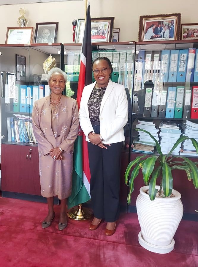 EdnaTallam's tweet photo. Yesterday, I received a courtersy call from Dr. Muringo Kiereini, the first Chief Nursing Officer after Kenya's independence. We held discussions on mentorship as an effective driver of primary health care as we gear up to the last mile of achieving Universal Health Coverage #UHC https://t.co/lzyxah3udq