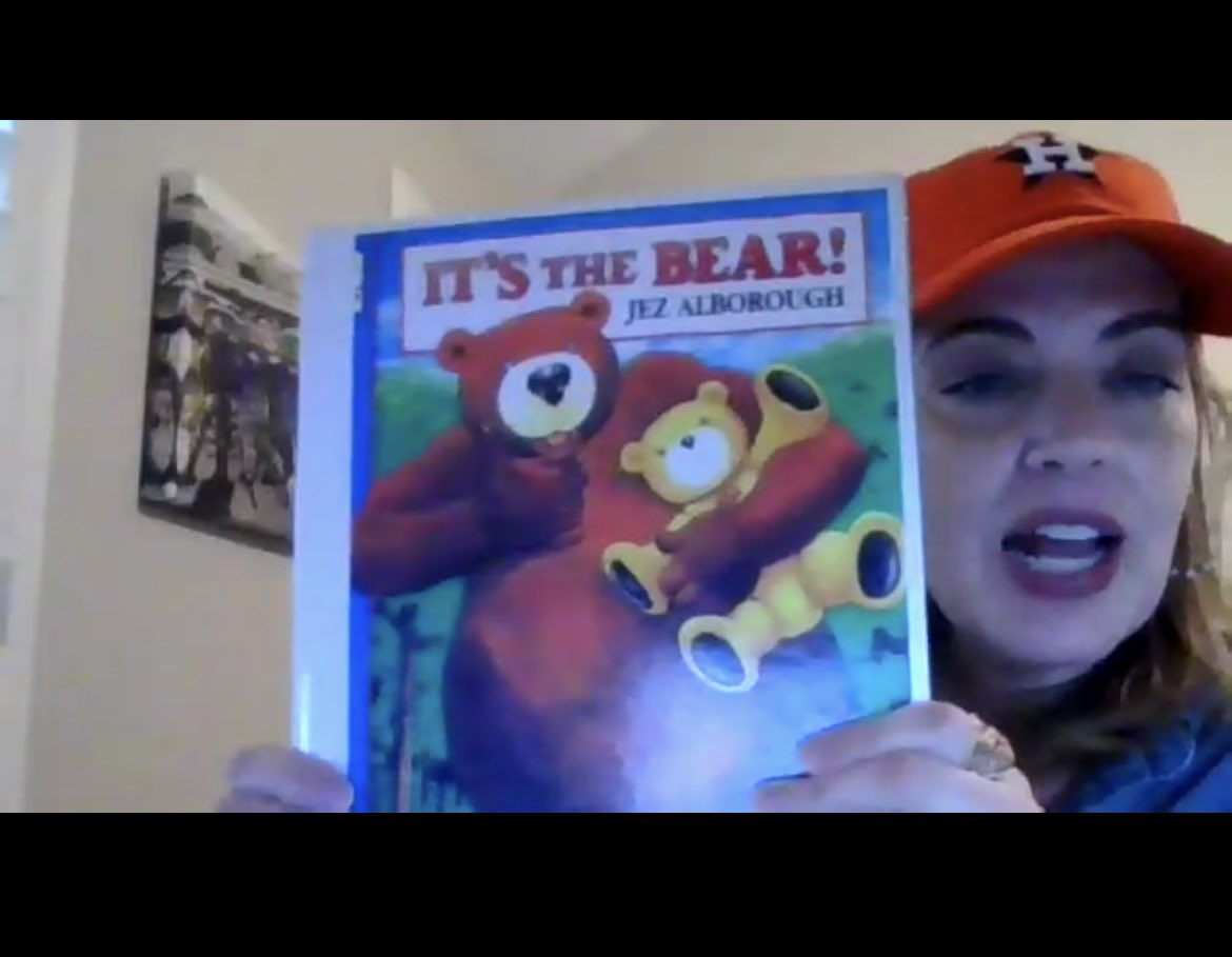 karaleecooper's tweet photo. Lauren &amp; I enjoyed @Aldine_FACE Story Time last night! We especially loved IT’S The BEAR read by @desantiagolmc ! Thank you @ll_abrams &amp; @ginakmann for putting on a great virtual event! @AldineISD @aldinelibraries @drgoffney #MyAldine #StoryTime 📚 https://t.co/vm0dyVfnR2