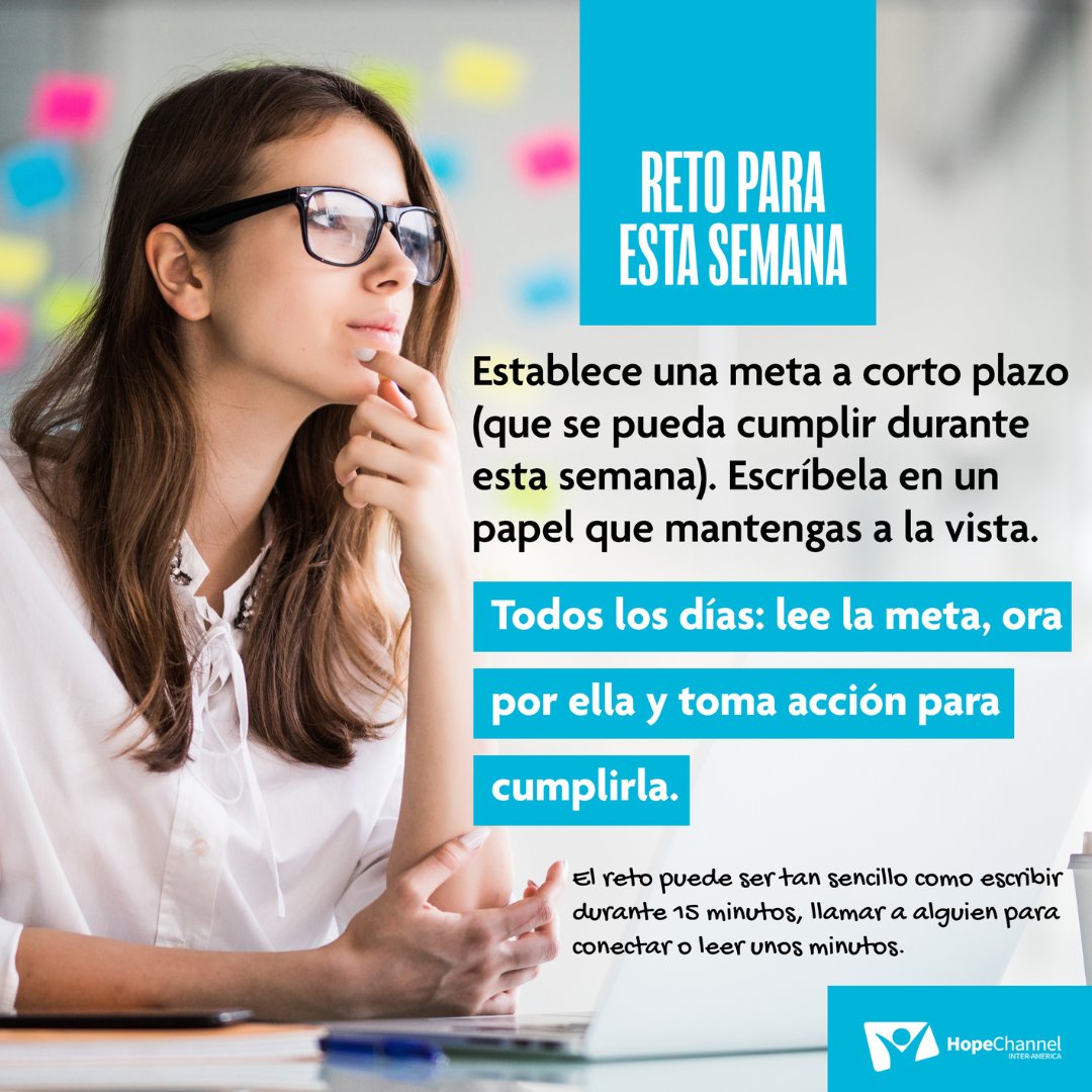 HopeChannel_IA's tweet photo. La mejor manera de aprender algo es practicándolo, así que hoy te queremos lanzar este reto. ¿Te animas? ¡Practiquemos juntos la #perseverancia! https://t.co/q6PFTaxhow