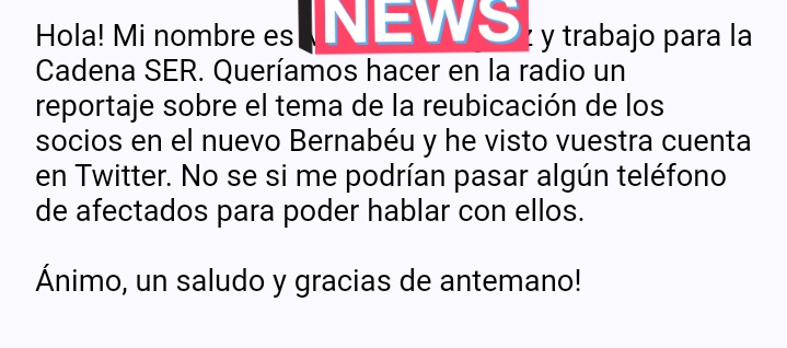 Me ha llegado un mail con esta petición de la <a href="/La_SER/">Cadena SER</a>. Si a alguno de los afectados le interesa contar su caso, que me escriba por privado.