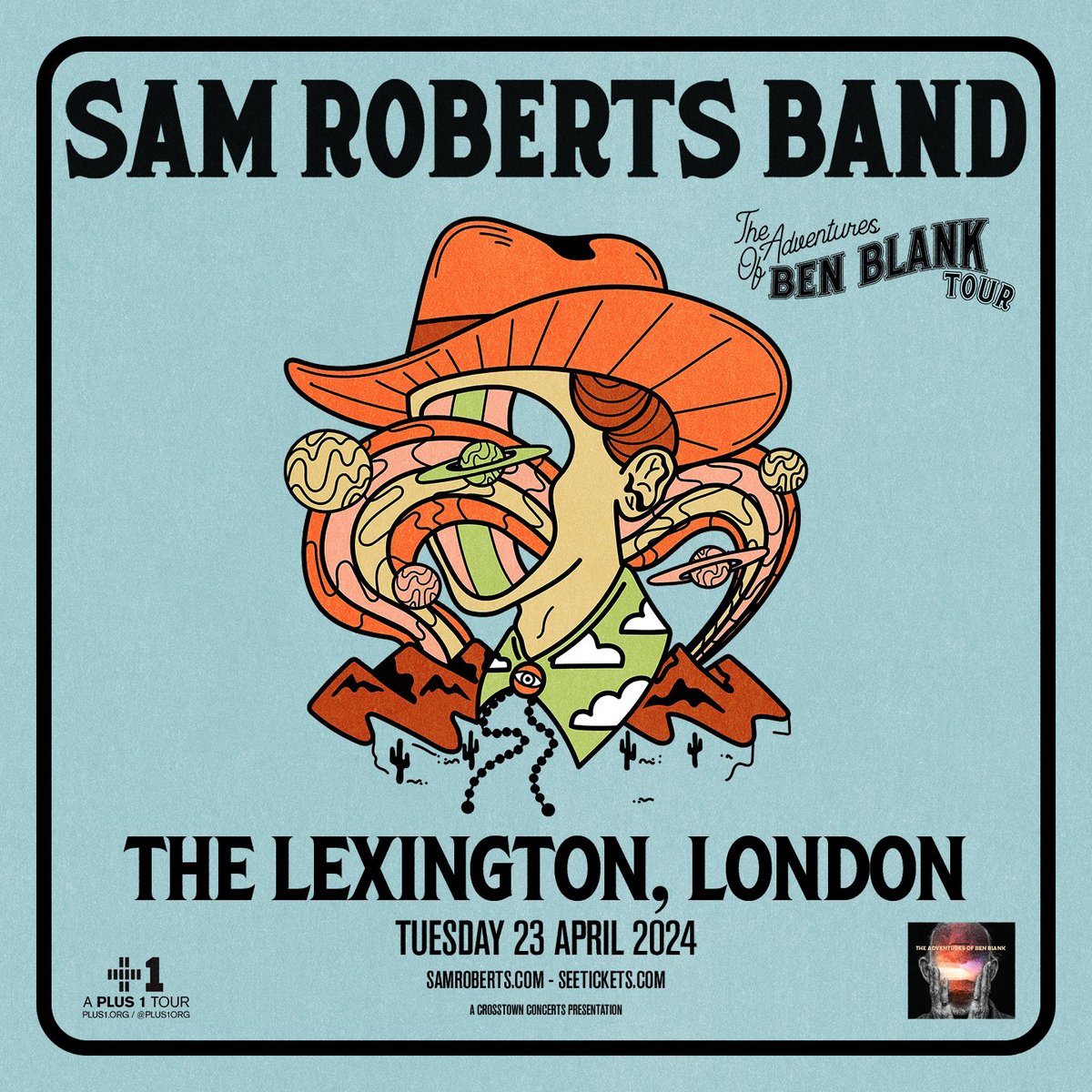 Back in London for the Ben Blank tour, we play @thelexington April 23 🇬🇧