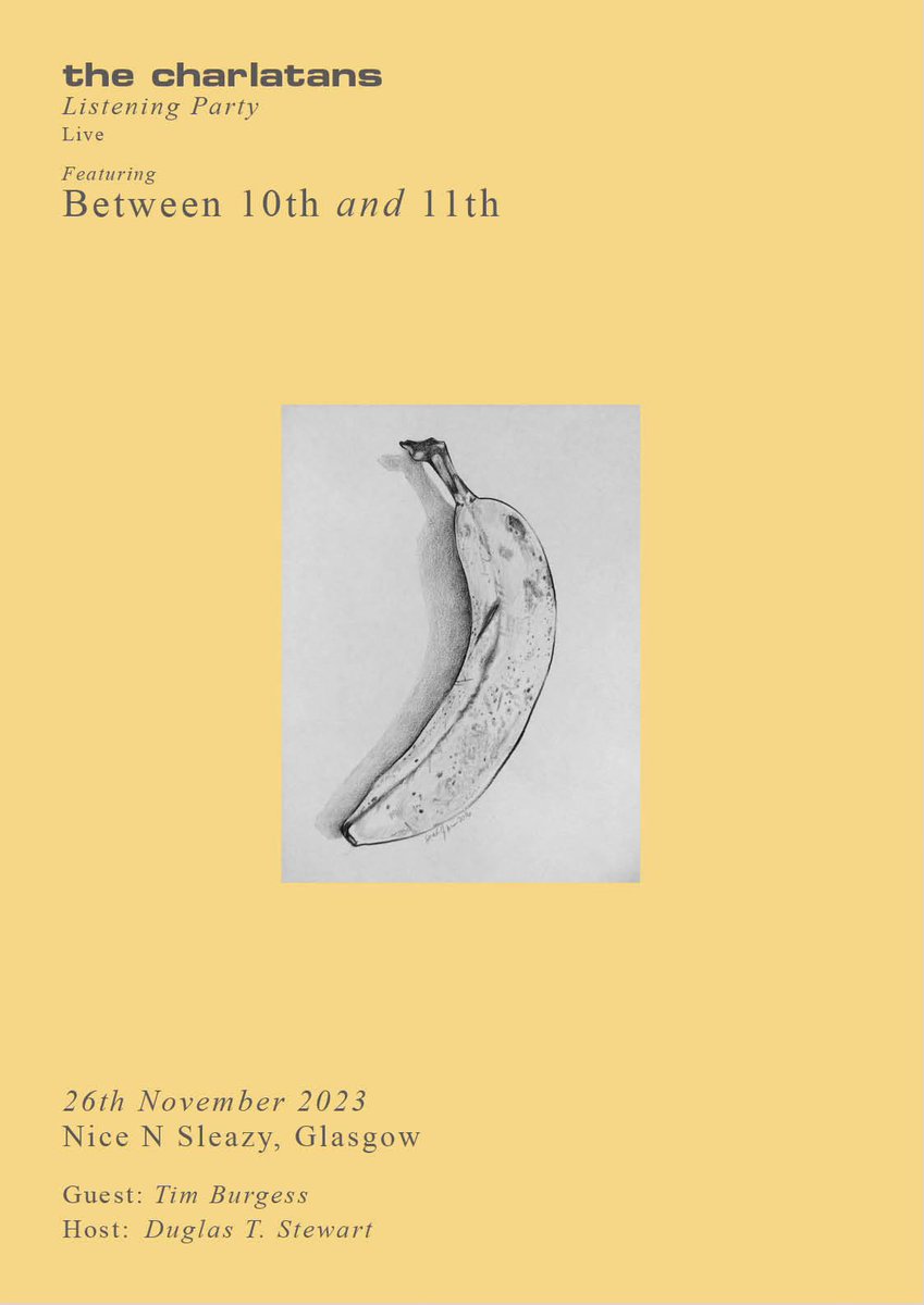 Tim_Burgess's tweet image. Retweet for a chance to win a couple of tickets to our @LlSTENlNG_PARTY Live in Glasgow.

Tickets on sale from 10am tomorrow, winner picked at random an hour before that
