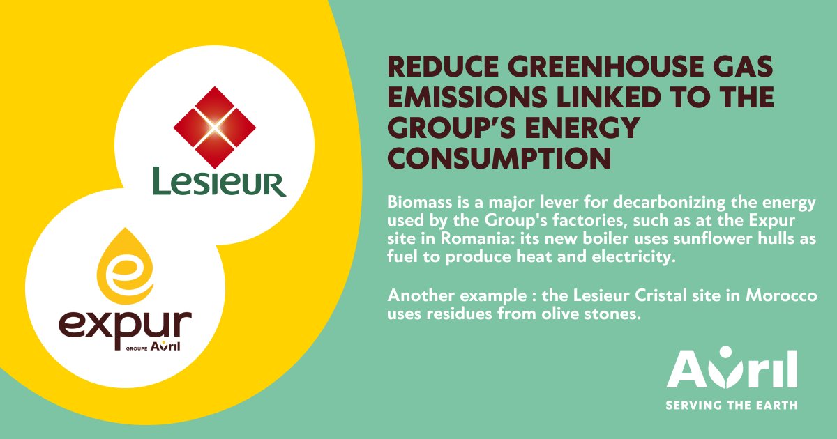 Avril_eng's tweet photo. #EuropeanSustainableDevelopmentWeek
Avril works in favor of the climate by evaluating the impact of its investments and cultivating an inclusive corporate culture within its subsidiaries.
Discover below the commitments made by @Saipol_officiel, #Lesieur, #Expur and #VivienPaille to achieve Avril's mission to #ServingTheEarth. ⤵️
