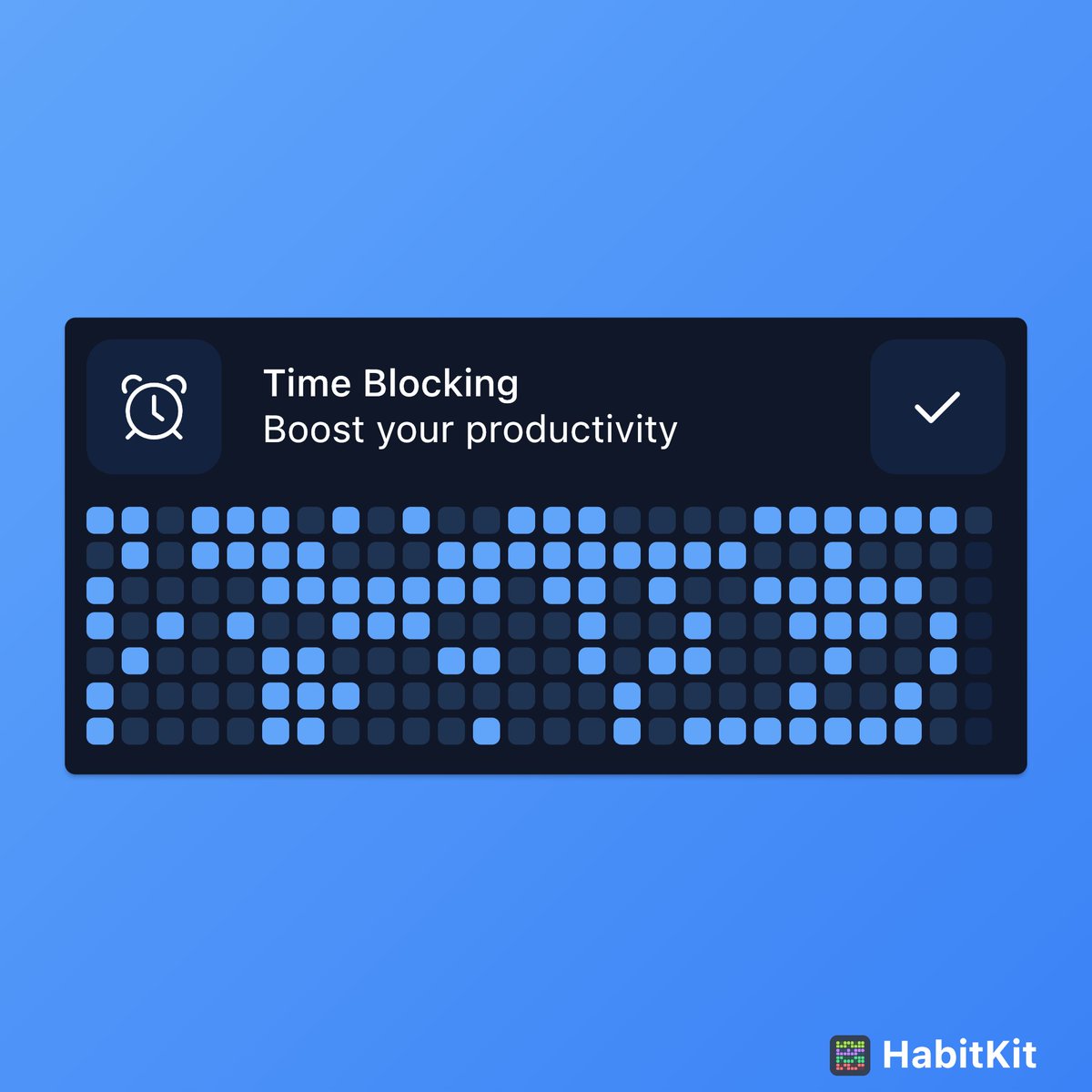 Boost your productivity with habitkit.app ⏰✍️

#habits #healthyhabits #atomichabits #successhabits #goodhabits #habittracker #productivity #timeblocking #pomodoro