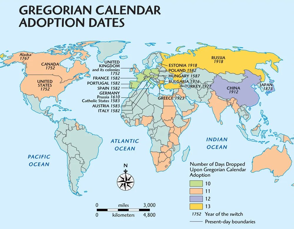 DrPnygard's tweet image. Today In 1582, Pope Gregory XIII declared that the day following October 4 would be Friday, October 15, 1582. By leaping over 10 days, the pope corrected the Julian calendar, which was 10 days out of sync with the seasons. The new calendar became known as the #GregorianCalendar.