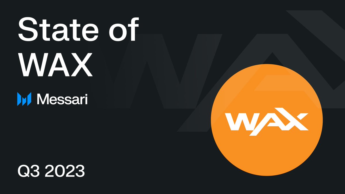 State of WAX Q3 2023