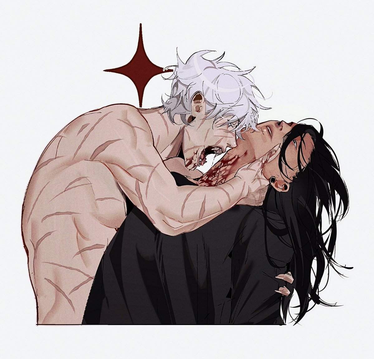 to_0fu's tweet image. tw blood and scars 
#五夏