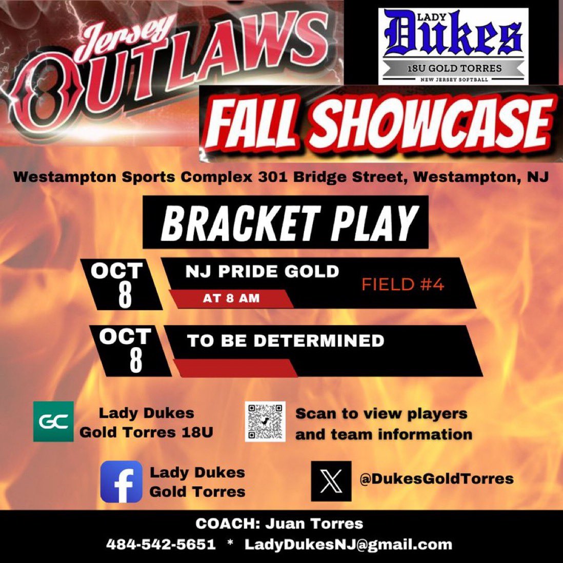 This weekend the girls finally hit the field at the Jersey Outlaws Showcase!  Only playing in bracket play on Sunday, kick off at 8AM!   <a href="/sydnie_watts/">Sydnie Watts</a> <a href="/GabbyShadek2025/">Gabriella Shadek-DUKE Commit</a> <a href="/volgraf/">Morgan Volgraf</a> <a href="/avafisher2024/">Ava Fisher</a> <a href="/JaclynMorra/">Jaclyn Morra</a> <a href="/ScozzariSara/">Sara Scozzari</a> <a href="/sdougherty2025/">Samantha Dougherty- 2025</a> <a href="/maia_damico2025/">Maia D'Amico</a> <a href="/amanda_ashe28/">Amanda Ashe (Towson Commit)</a>