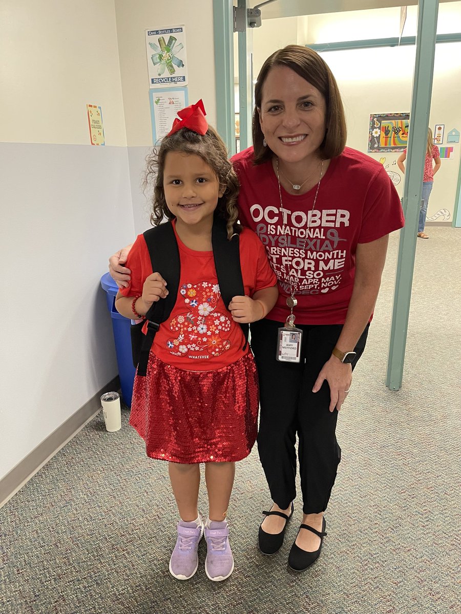 Go RED for Dyslexia Awareness Day! #hayeshawks #KatyISDDyslexia #KatyISD