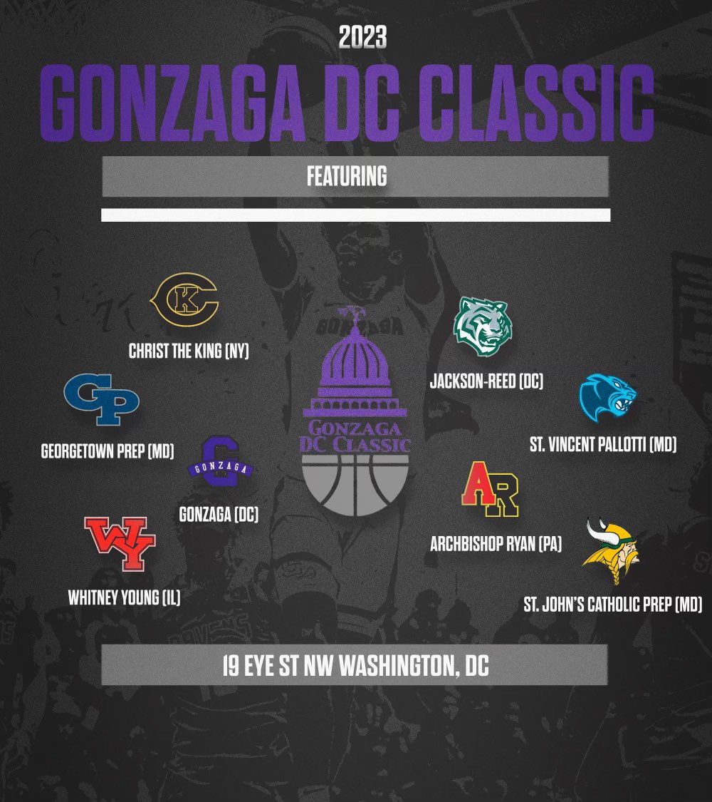 The teams are set for the 2023 <a href="/GonzagaClassic/">Gonzaga DC Classic</a> ! We will have the brackets coming your way soon. #MenForOthers