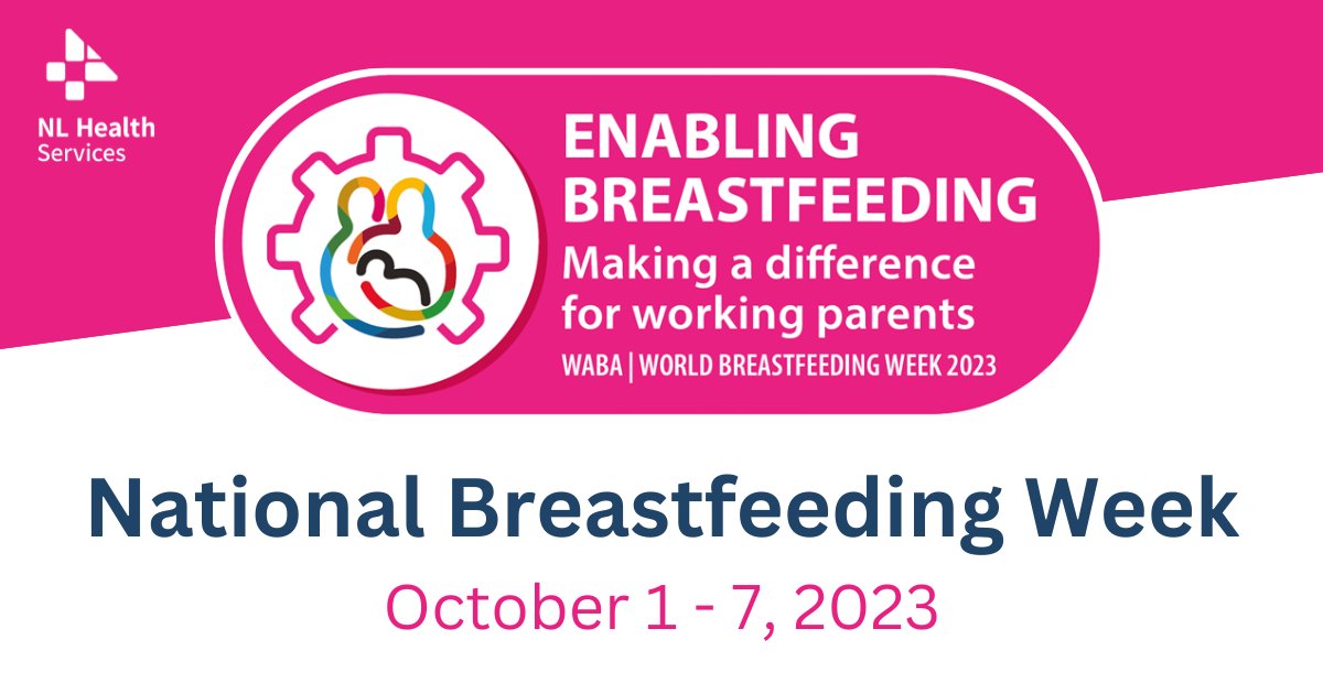 Oct. 1-7 is #NationalBreastfeedingWeek!

This year’s theme, “Enabling breastfeeding: Making a difference for working parents,” highlights the importance of supporting working parents along their breastfeeding journey.

Follow @BabyFriendlyNL for info and events! #NBW2023