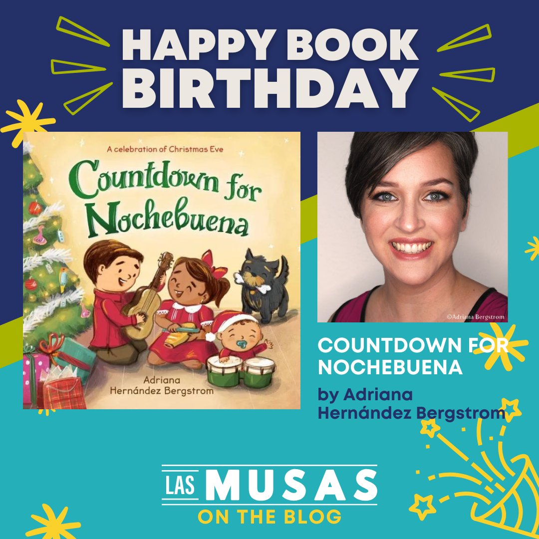 LasMusasBooks's tweet photo. Today, on our blog, we celebrate the book birthday of COUNTDOWN FOR NOCHEBUENA!🎉 

We invite you to read this interview with fellow Musa author-illustrator Adriana Hernández Bergstrom @adriprints 

https://t.co/kt2894jHZz

#kidlit #pb #nochebuena #picturebooks #lasmusasbooks https://t.co/cAMqkcXonH