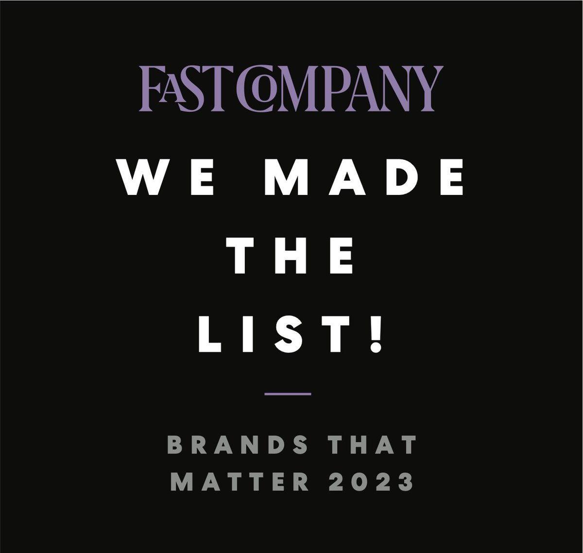 Excited to share <a href="/Webex/">Webex</a> has been named as a honoree in <a href="/FastCompany/">Fast Company</a> ’s Brands That Matter Workplace category, recognized for helping empower women-led businesses.

See more ➡️ cs.co/6019uzFGh

#FCBrandAwards