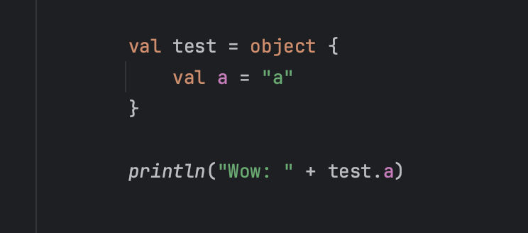 suhtai_'s tweet photo. I don't think it's something recently added, but I just learned that you can have anonymous objects without a supertype. Mind blown. 🤯

cc: #kotlin #androiddev https://t.co/iZROmpOnqV