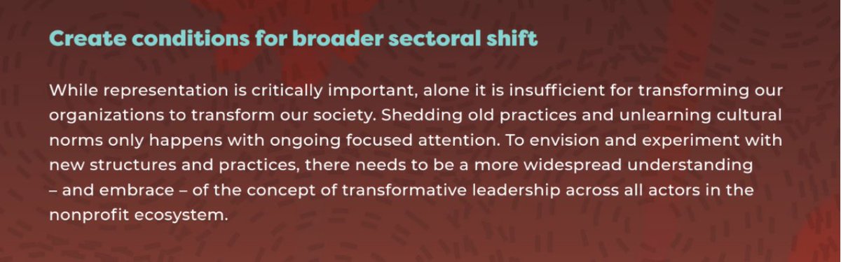 Co-director leadership models challenge the idea that hierarchical structures are the best way to live into an organization’s mission and acknowledge that leadership is impossible for one person alone.

Discover more about BIPOC leadership practices here: rsclark.org/resources