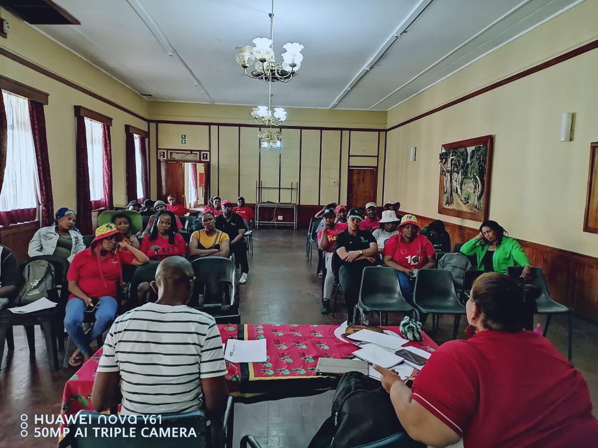 KaundaEff's tweet photo. The PETF Coordinator Papiki Babuile and RETF Coordinator Leticia Aaries met with the Conveners and Coordinators of 3 Subregions to map a forward to Victory in 2024 https://t.co/xFms7JJUW3