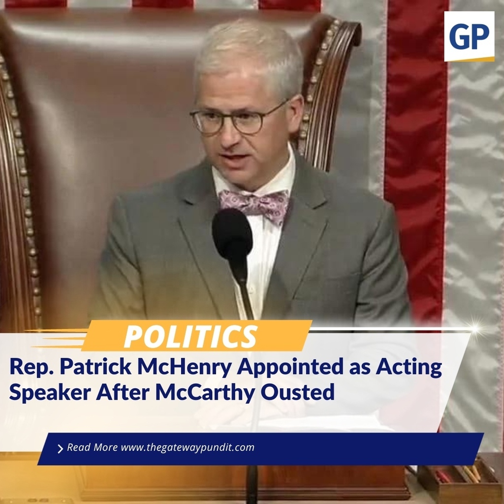 Rep. Patrick McHenry (NC) was appointed as Acting Speaker after McCarthy was ousted. The Speaker pro tempore is elected by the House at the beginning of each Congress. The Speaker of the House typically nominates a member of the majority party to serve as Speaker pro tempor…