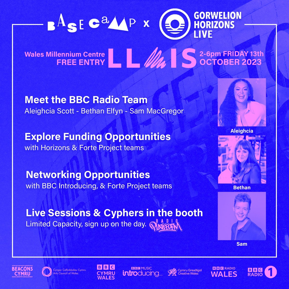 BBC Music Introducing Live in Cardiff 🏴󠁧󠁢󠁷󠁬󠁳󠁿🔥

Talks, networking &amp; discover more about new music support in Wales. Join teams from Horizons, <a href="/bbcintroducing/">BBC Music Introducing</a>, <a href="/ForteProject10/">Forté Project</a>, @BeaconsCymru &amp; more in a special event as part of <a href="/LlaisFestival/">Llais</a> 

🎟️ RSVP (free): buytickets.at/beaconscymru/1…