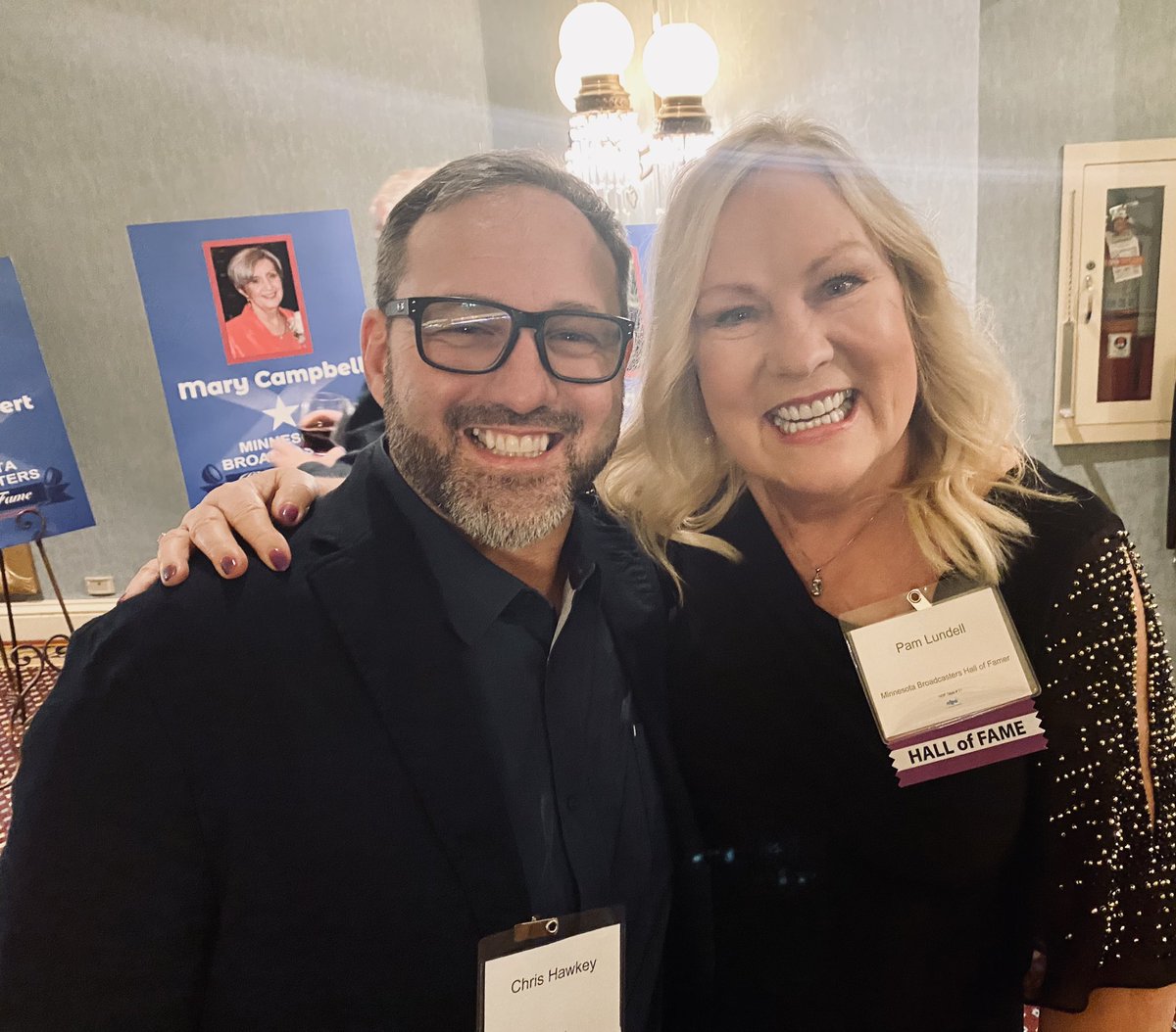 pamlundell's tweet image. Congratulations to friends Lee Valsvik and Tim Russell among the class of 2023 in the Minnesota Broadcasting Hall of Fame. Induction ceremony last night at the Saint Paul hotel. It was fabulous! @MNBroadcasters #ClassOf2021