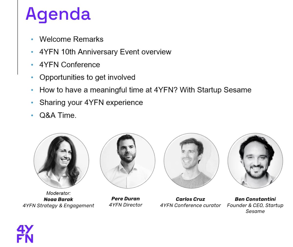 startupsesame's tweet photo. Kudos to the @4YFN_MWC rockstar team for inviting our CEO @bencostantini to share his insights on how to get the most from attending next year’s event along with Pere Duran, Carlos Cruz &amp; @noaabarak✨

#ProudSesamers #CommunityFTW https://t.co/Cenw05WmB2