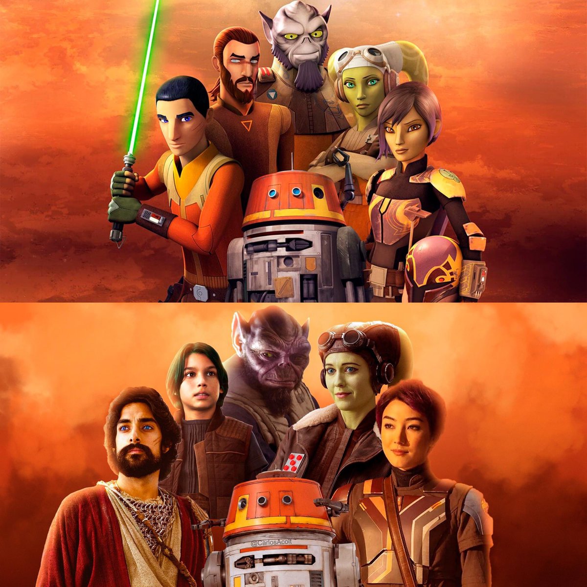 SombradeImperio's tweet photo. Tenemos a todos los Rebels en Live Action y también al sucesor de Kana. Que tiempos para estar vivo masters 🥹🥹🥹❤️❤️❤️👌👌👌🔥🔥🔥
#Rebels #EzraBridger #StarWars #HeraSyndulla #ChopperDroid #SabineWren #JacenSyndulla #ZebOrrelios #Ahsoka https://t.co/sbcb1AcQeO