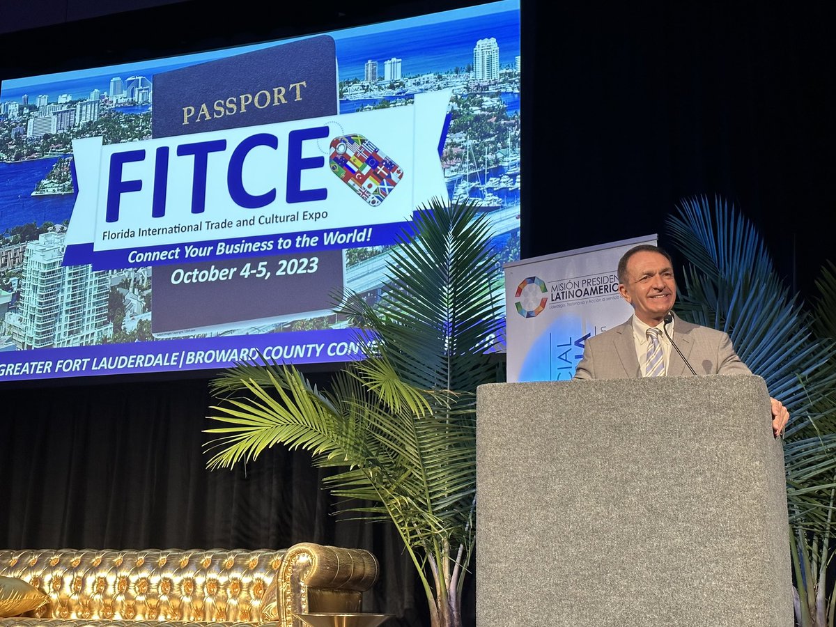 browardinfo's tweet photo. Canada, México, Africa, San Salvador, Ecuador, Mexico, Mauritius among 27 countries with representatives at FITCE. Info https://t.co/U7Wf78Uk1p presented by Broward County @BCOESBD  Come do business with the world. FITCE 2023. https://t.co/oLAOCVBvp5