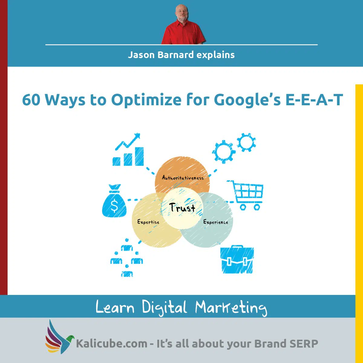 TeamKalicube's tweet image. Are you having trouble improving your website for #Google's E-A-T?
Here’s an awesome read from @jasonmbarnard about the 60 simple tips & strategies you can implement to boost your E-E-A-T in #Googlealgorithms.
Read now!
kalicube.com/learning-space…
#SEO #EEAT #Google #KalicubePro