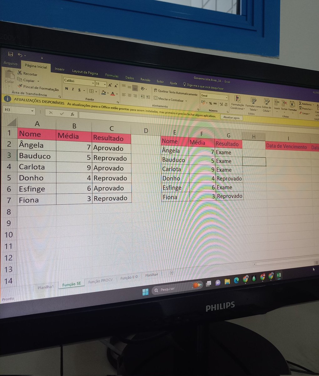 studyygi's tweet image. aulinha de excel de toda quarta feira 🙏