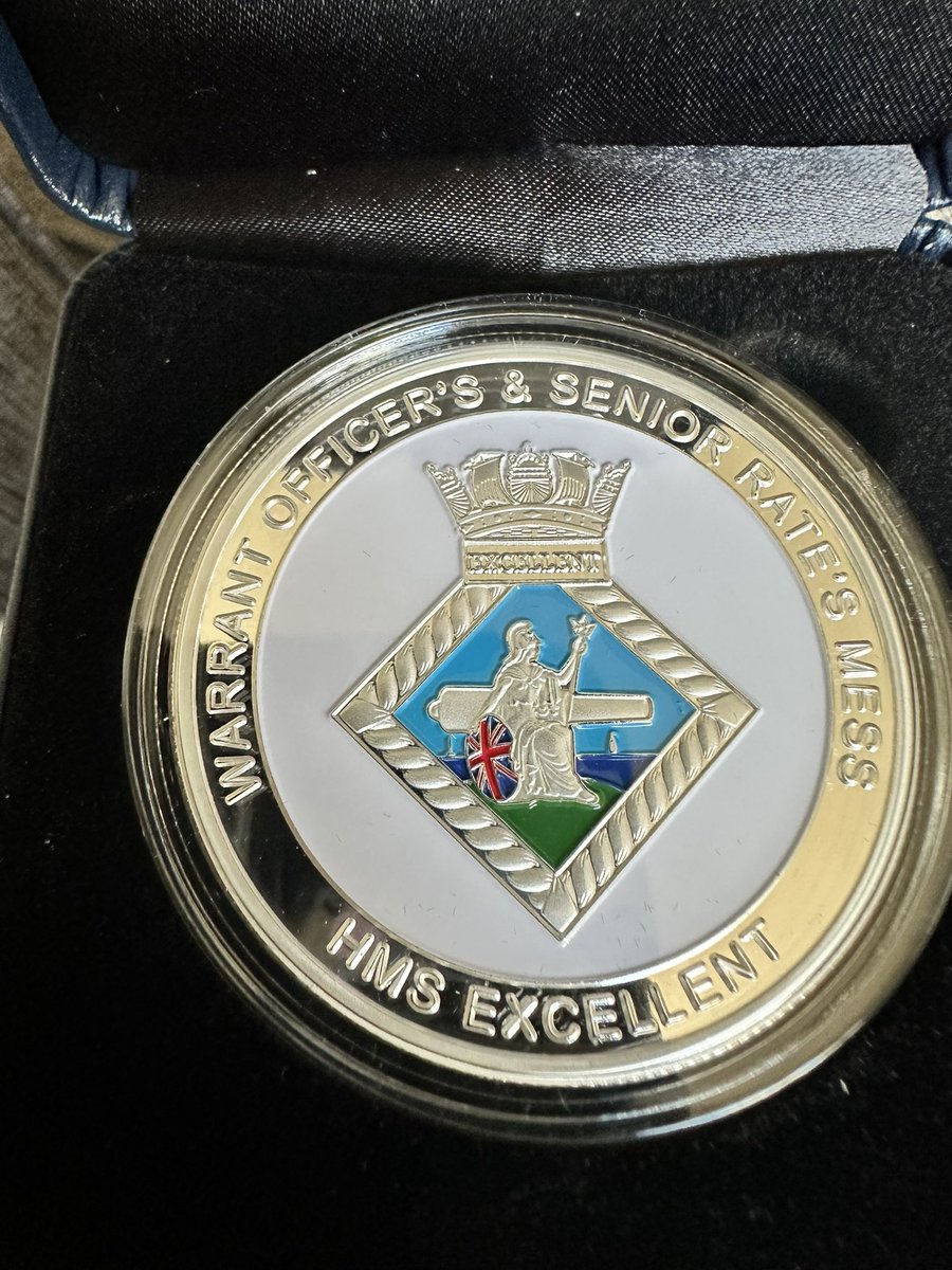 maccads's tweet image. When you are talking coin collections and he says ‘here’s one you won’t have’ many thanks for the hospitality @hmsexcellent @bwoMikeReid #royalnavy @rna