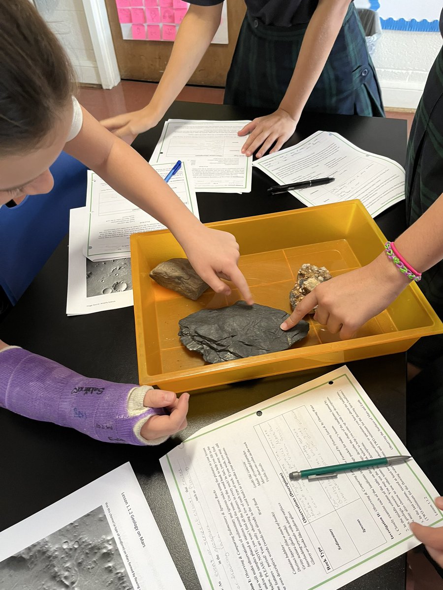 We’re trying to figure out how to tell the difference between sedimentary and igneous rocks. <a href="/GatorsSR/">Stone Ridge</a>