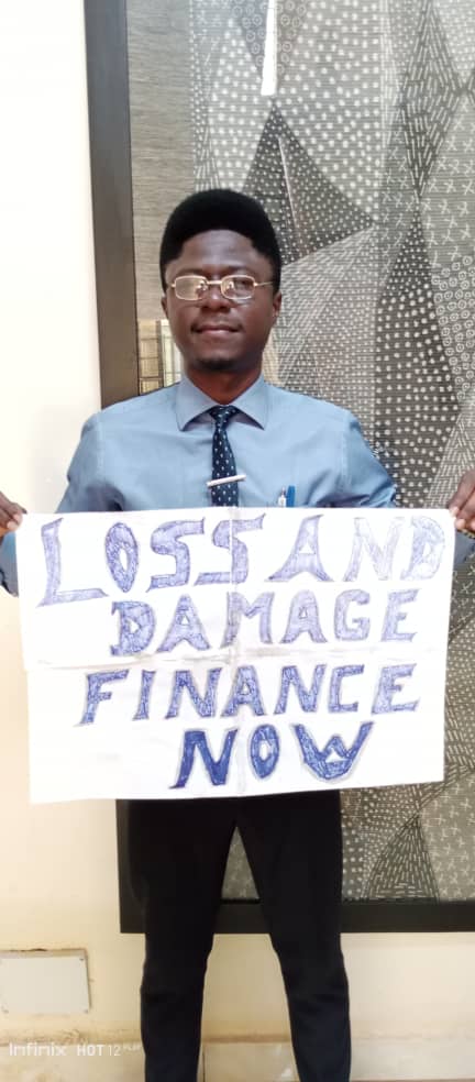 edmondtchindo's tweet photo. Today,
I'm joining @LossDamageYouth
and youths globally, the day two (2) of the Loss and Damage Action Day to call for the operationalisation of the Fund at COP28 UAE.
#COP28UAE #LossAndDamageFinanceNow #Financingadaptation #ClimateActionNow
#EndFossilFuels https://t.co/3bynkdiU4A