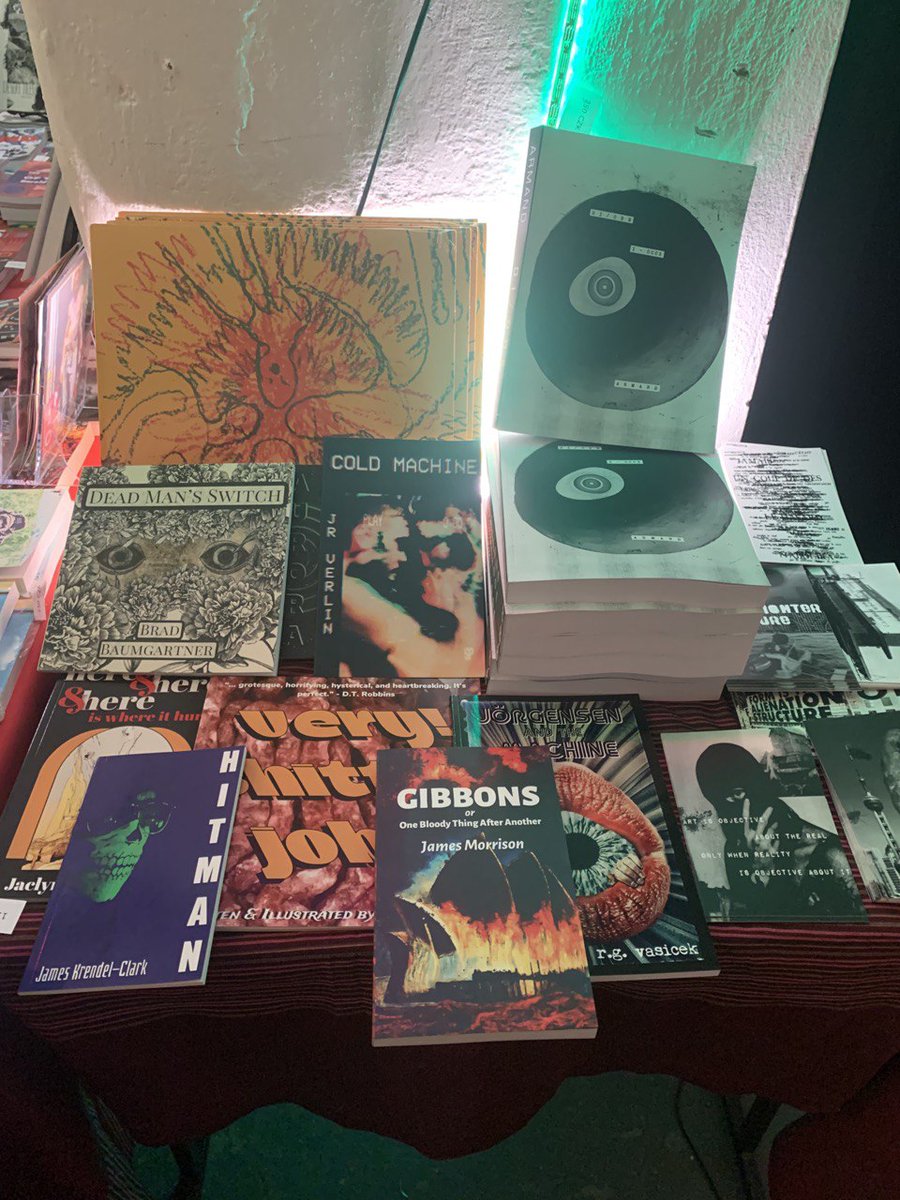 <a href="/OT_Press/">Orbis Tertius Press</a> gracing us with a wonderful batch of books, among others, <a href="/ryanmadej79/">Ryan Madej</a>'s AURORA, displayed at MICROLAB, alongside <a href="/Litteraria/">Litteraria Pragensia</a> &amp; <a href="/EquusPress/">Equus Press</a> titles, ft. work by <a href="/LouisArmxnd/">Louis Armand</a>, <a href="/rg_vasicek/">r.g. vašíček</a>,  @ZakDrenched, <a href="/ShmikeShmorrao/">Mike Corrao</a>, <a href="/AnsgarAllen/">Ansgar Allen</a>, <a href="/DavidVichnar/">David Vichnar</a>, &amp; so much more!