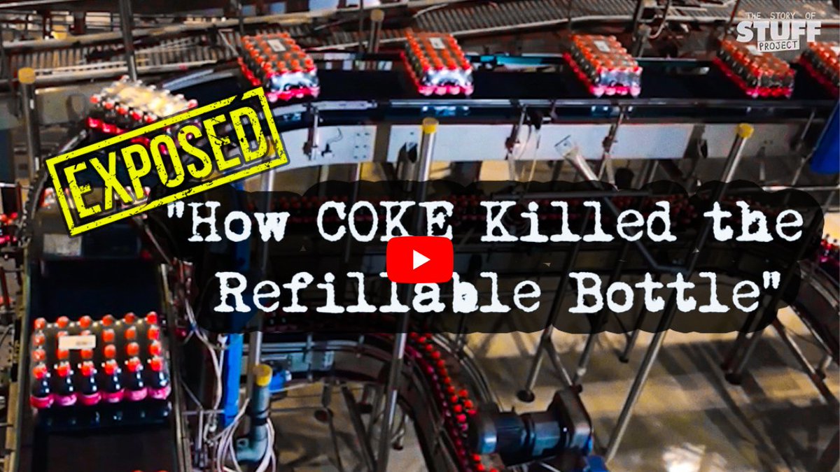 Once upon a time, Coke’s bottles were an environmentalist's dream: stylish glass bottles washed and reused over and over, leaving no pollution.

Today #CocaCola is the world’s biggest #Plastic producer and polluter.

What happened? Watch our new short doc:
youtu.be/4XP-BBGMCNs