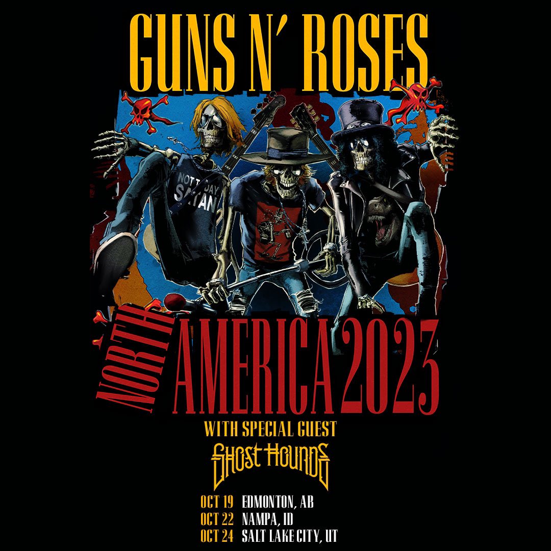 Slash played on our first album so we’re having a full circle moment here. Paradise City here we come! Excited to be supporting @gunsnroses on these dates this month. First Canadian show too… This is going to be fun.