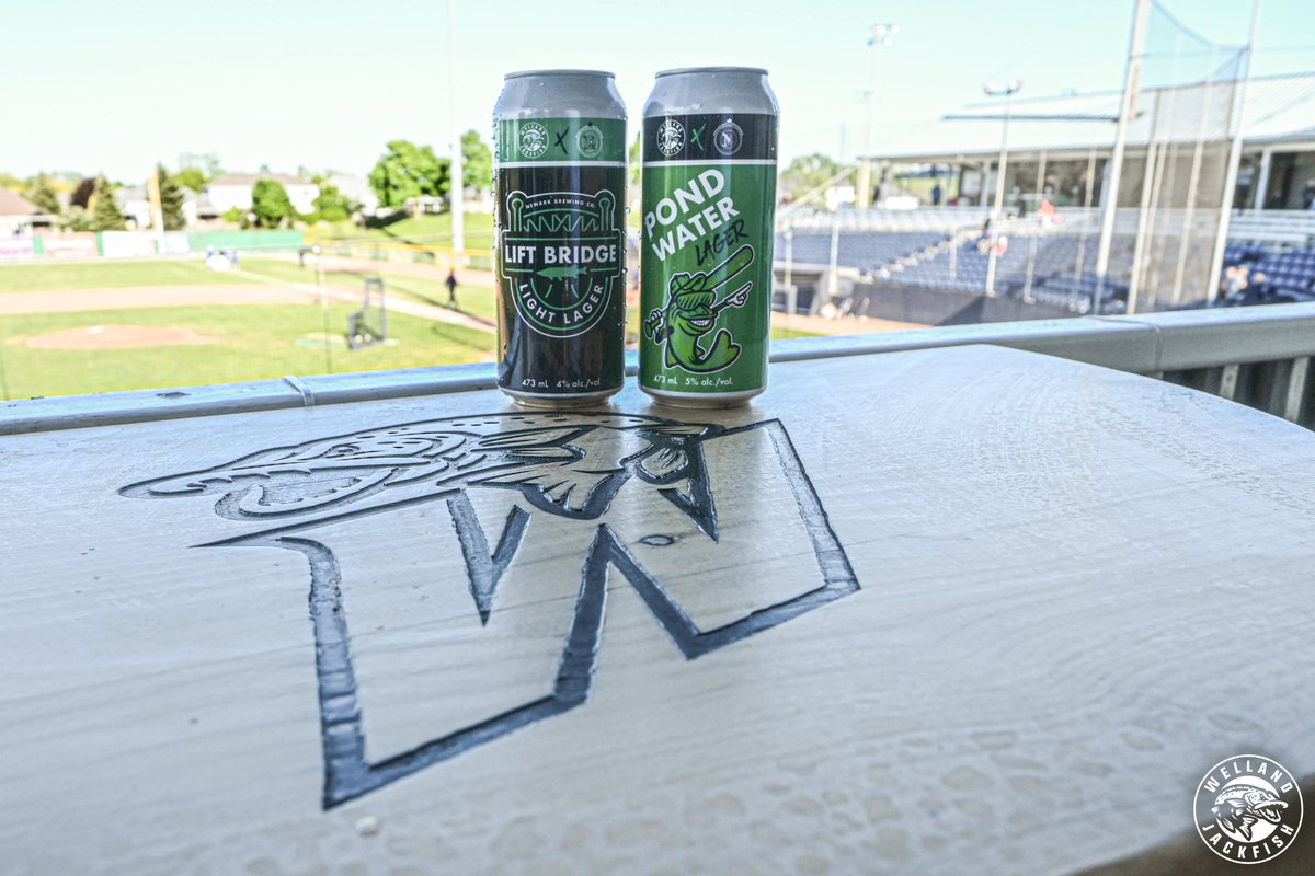 wellandjackfish's tweet photo. Happy #CanadianBeerDay to two of the finest beveragino's in the game 🍺

Shoutout to Newark Brewing Company for the best beer in baseball ⚾️

#GetHooked • #FunAlways https://t.co/w8kEPVkrNX