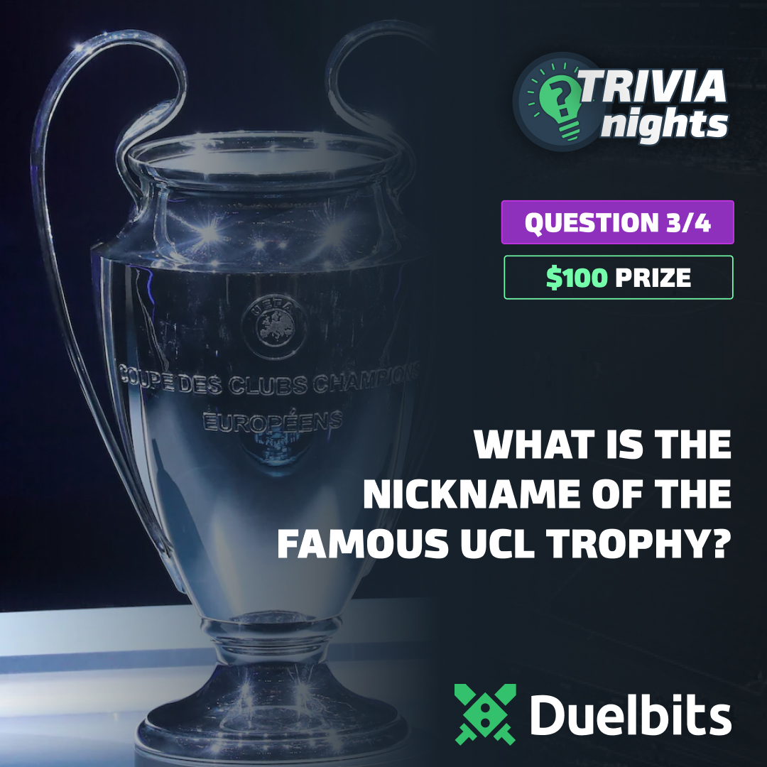 Duelbits's tweet photo. 🎁$100 GIVEAWAY🎁

⚽Answer our UCL Trivia Question, RT, ❤ and follow to play!

Get the best odds for Newcastle vs PSG tonight👇
https://t.co/gDnMzWwnVq

Not available to UK residents. One random winner chosen. https://t.co/i0Bi4lY5OD