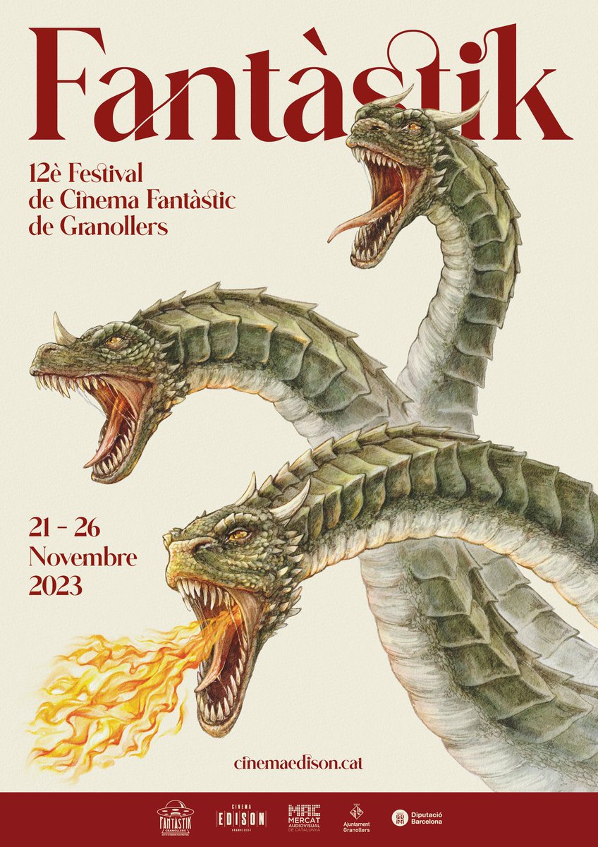 Avui s'ha fet públic el cartell que he fet per al Fantàstik 🎥, el festival de cinema fantàstic de Granollers, reinterpretant el Drac de Granollers🐉, del seu bestiari festiu de foc 🔥!!

Aviat us compartiré més info del festival! 🫶🏼